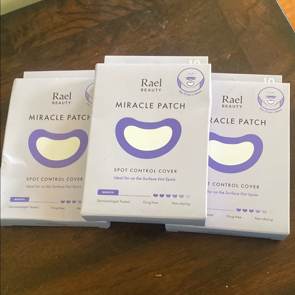 3 Boxes Rael Beauty Miracle Patch Spot Control Cover - Purple & White NIB
